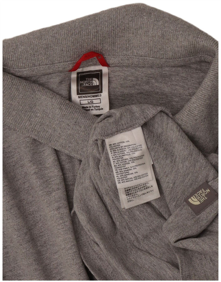 The North Face Herren-Poloshirt, große graue Baumwolle