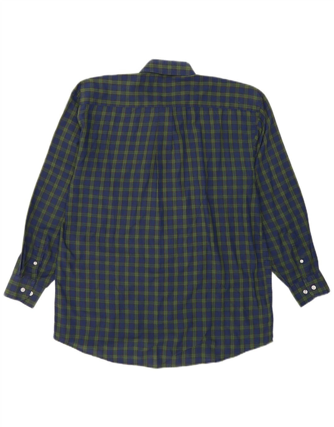 Vintage Herrenhemd groß marineblau kariert