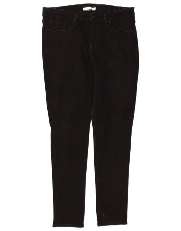 LEVI'S Damen 311 Shaping Skinny Jeans W31 L30 Schwarze Baumwolle