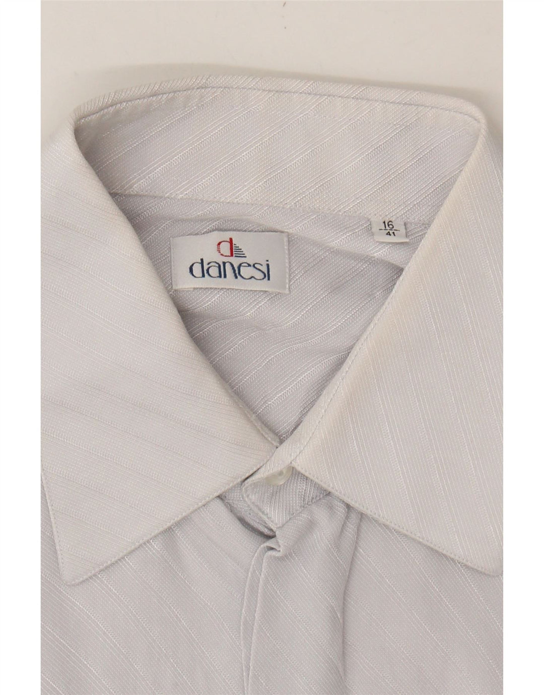 DANESI Mens Shirt Size 16 41 Large Blue Pinstripe Vintage Danesi and Second-Hand Danesi from Messina Hembry 