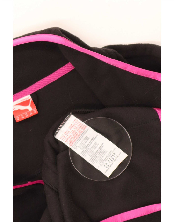 Puma Damen Fleecejacke UK 12 Medium Schwarz Polyester