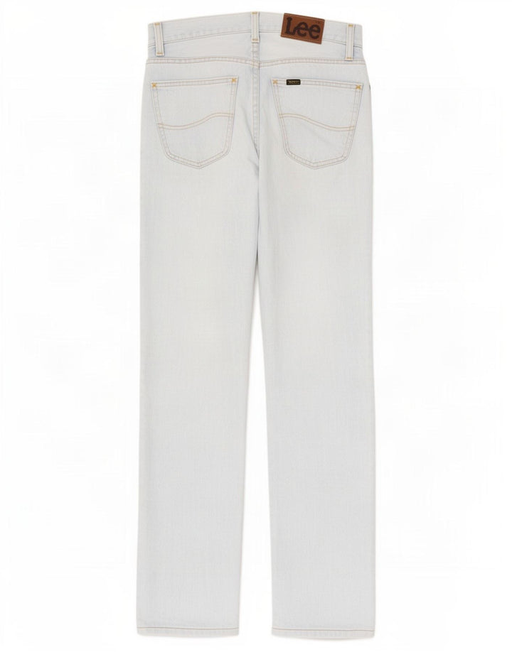 Lee Damen Straight Jeans W28 L31 Blaue Baumwolle