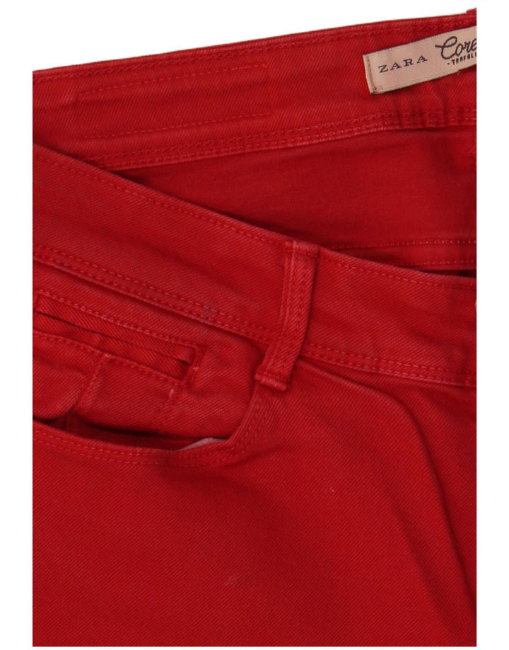 Zara Damen Skinny Jeans EU 38 Small W28 L32 Rot