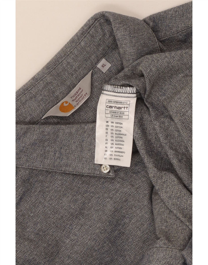 Carhartt Herrenhemd XL Grau Baumwolle