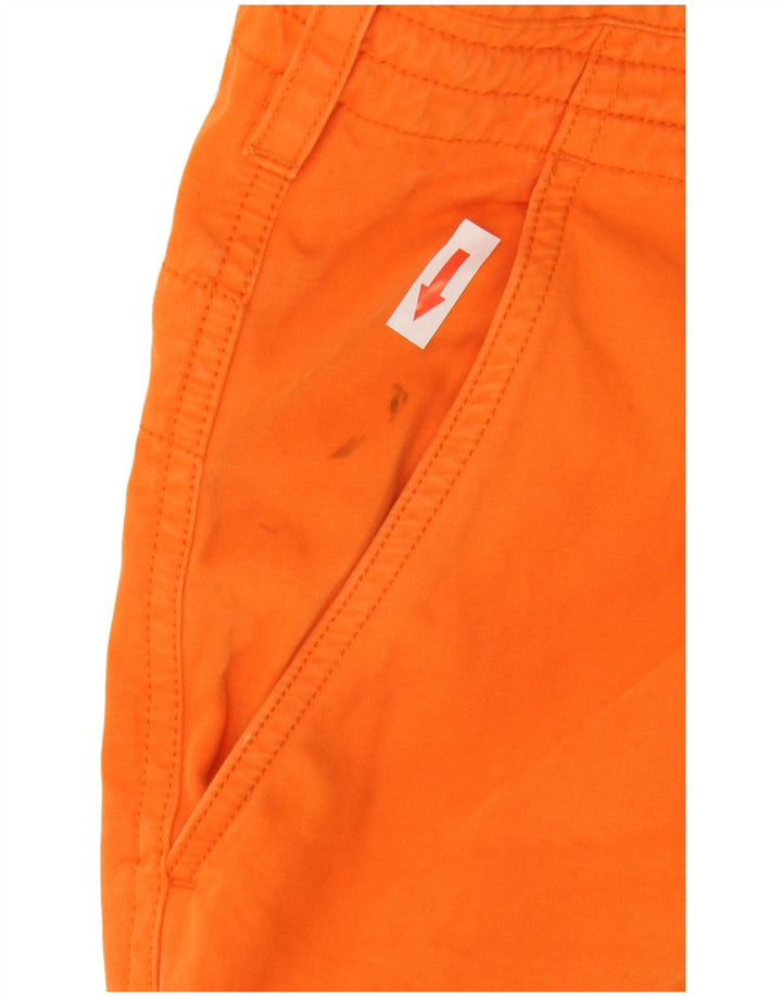 French Connection Herren-Cargoshorts W32 Mittelorange Baumwolle