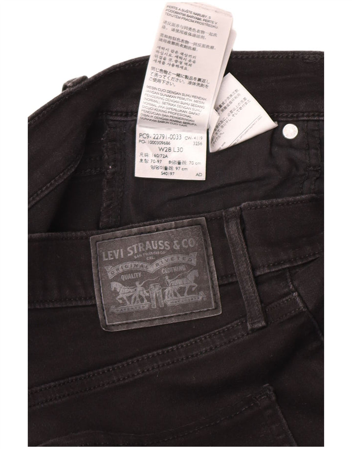 Levi's Damen Skinny Jeans W28 L30 Schwarze Baumwolle