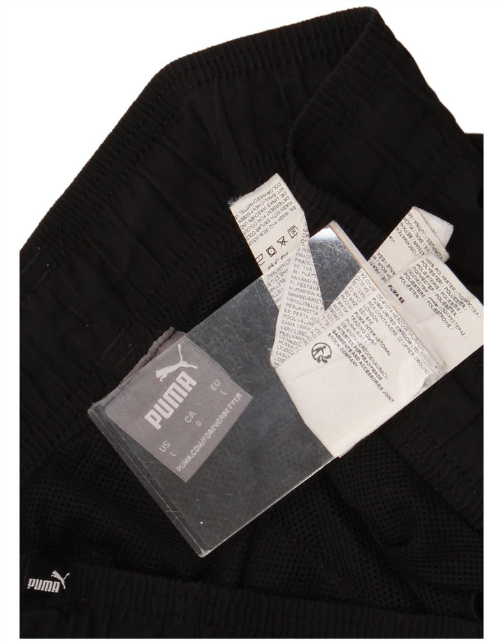 Puma Herren-Trainingshose, Jogginghose, Größe L, Schwarz, Polyester