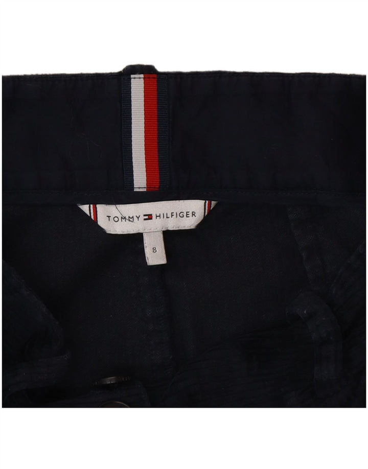 Tommy Hilfiger Damen Cordrock US 8 Medium W28 Marineblaue Baumwolle