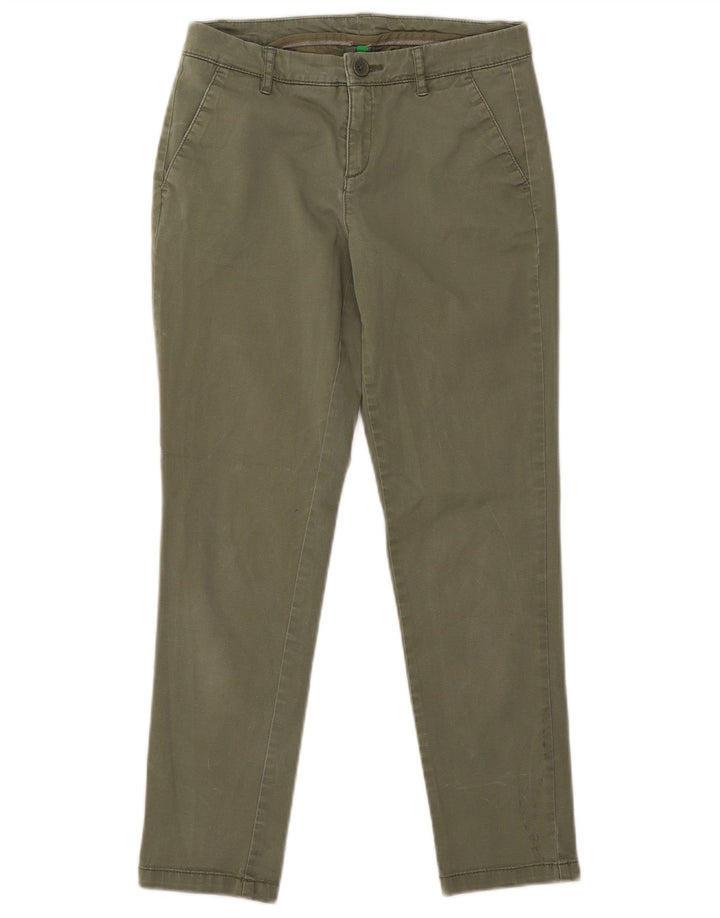 BENETTON Slim Chino-Hose für Mädchen, 13–14 Jahre, W26 L26, Khaki