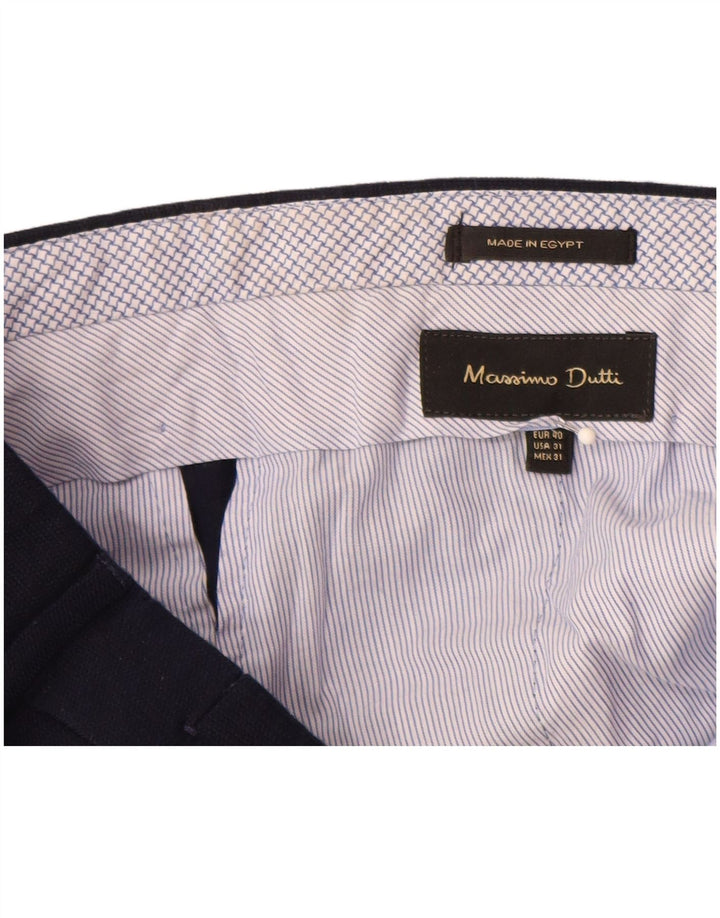 MASSIMO DUTTI Herren-Anzughose, gerade, EU 40, M, W31, L32, Marineblau