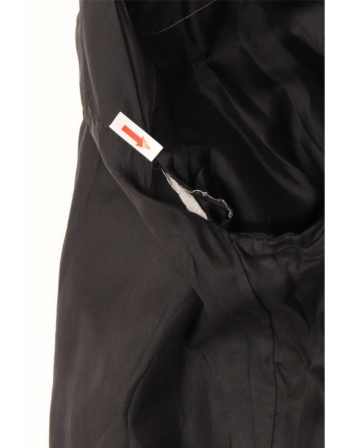 Vintage Herren Lederjacke UK 38 Medium Schwarz
