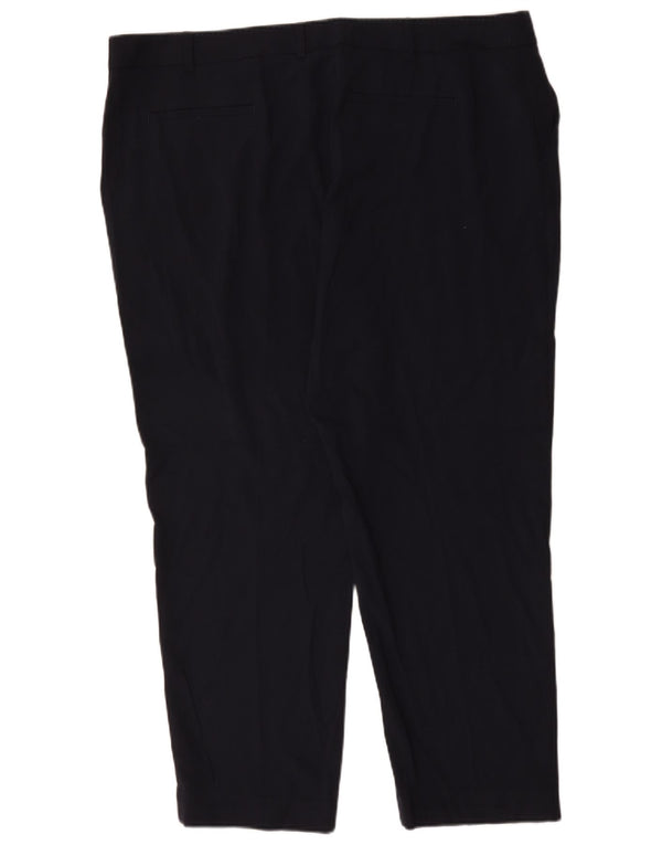 Marks & Spencer Damen Tapered Cropped-Hose UK 22 3XL W44 L28 Marineblau