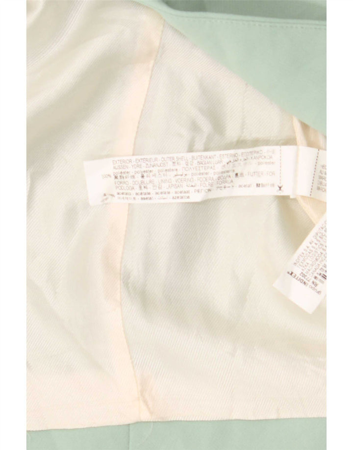 Zara Damen Blazerjacke UK 14 Mittelgrünes Polyester