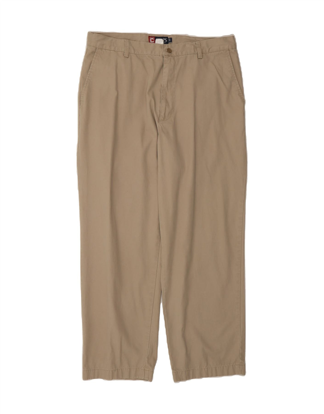 CHAPS Mens Straight Chino Trousers W36 L30 Beige Cotton Vintage Chaps and Second-Hand Chaps from Messina Hembry 
