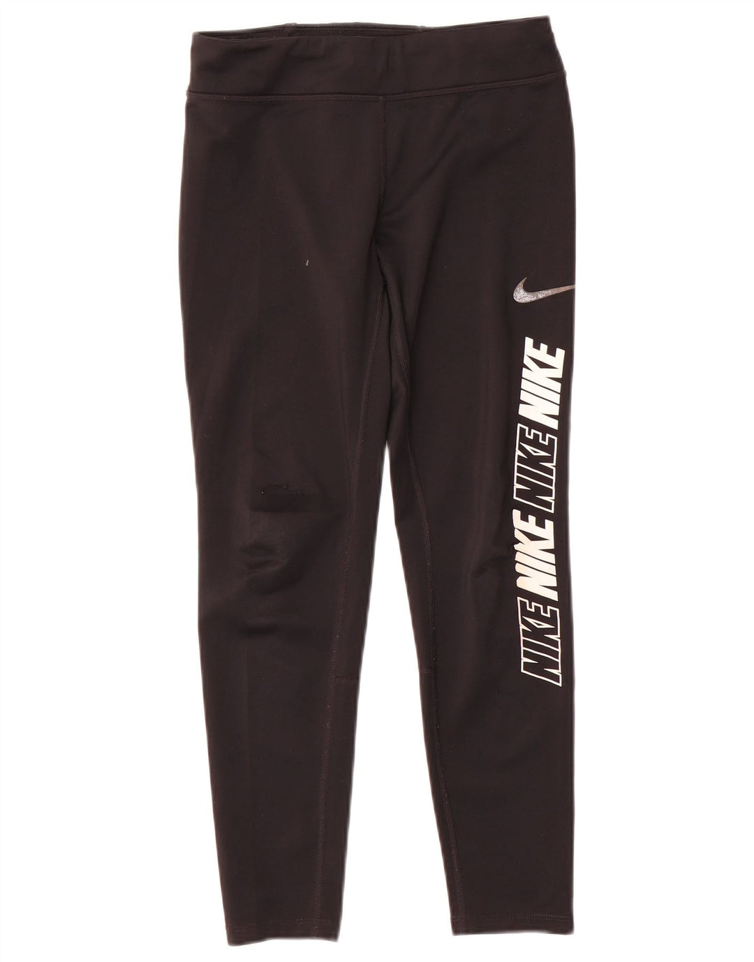 Nike Mädchen-Grafik-Leggings, 10–11 Jahre, mittleres schwarzes Polyester