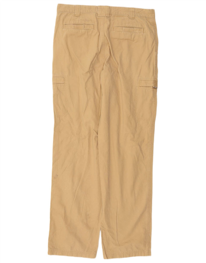 L.L.Bean Gerade Herren-Cargohose W34 L34 Beige Baumwolle