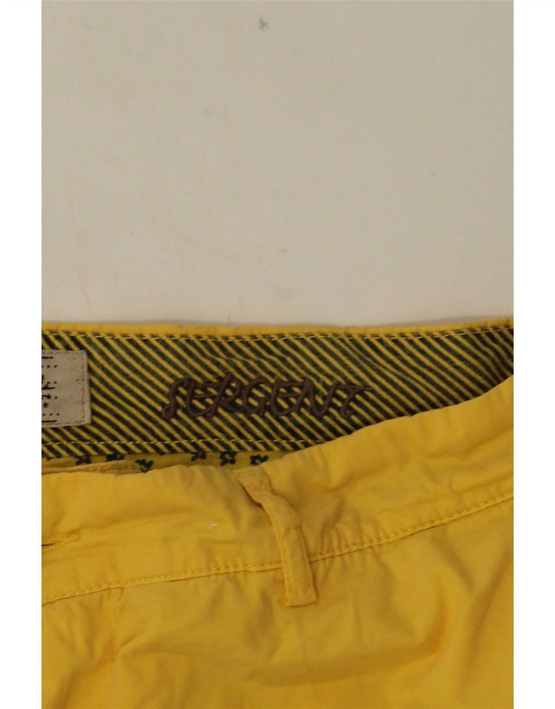 40Weft Herren-Chinoshorts W36, große gelbe Baumwolle