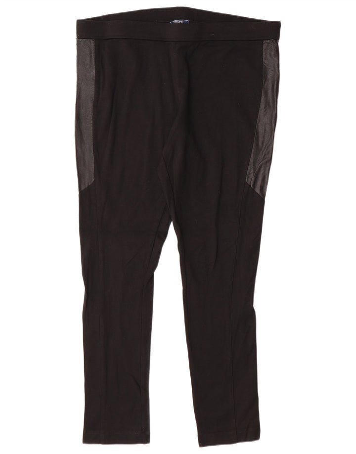Chaps Damen-Leggings, UK 16, Größe L, Schwarz, Colourblock-Viskose