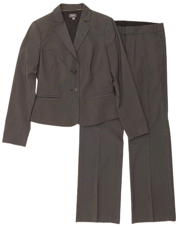 Mexx Damen-Anzug mit 2 Knöpfen, 2-teilig, UK 12, M, W30, L33, Grau, Nadelstreifen