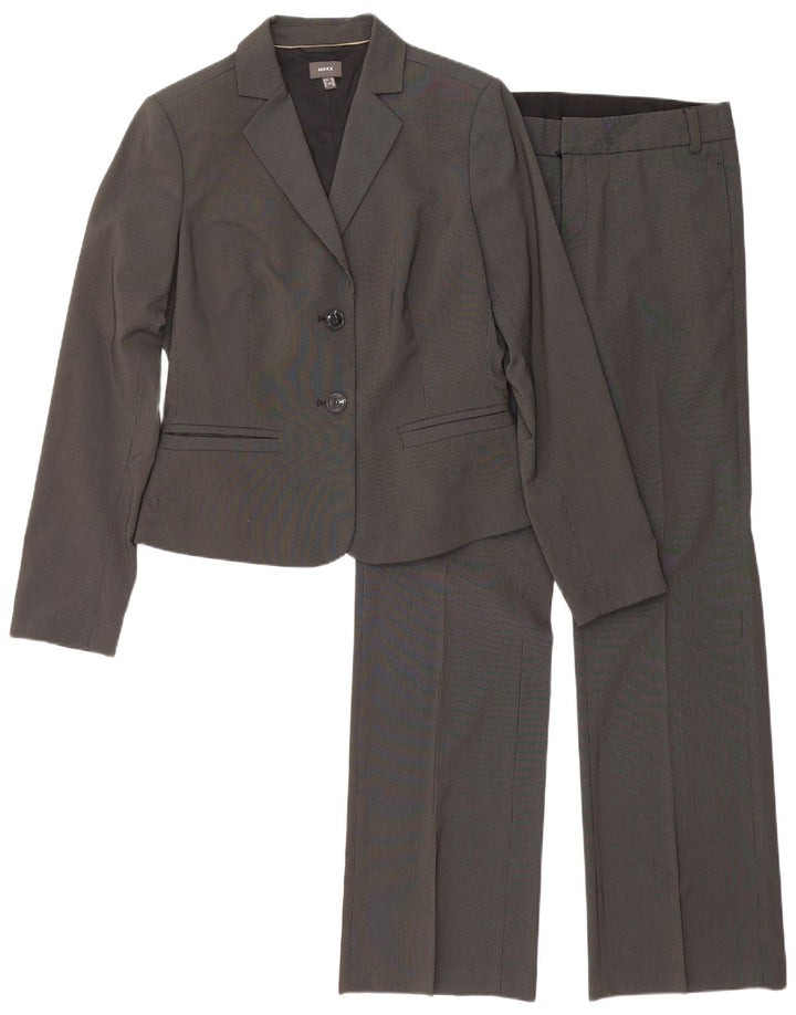Mexx Damen-Anzug mit 2 Knöpfen, 2-teilig, UK 12, M, W30, L33, Grau, Nadelstreifen