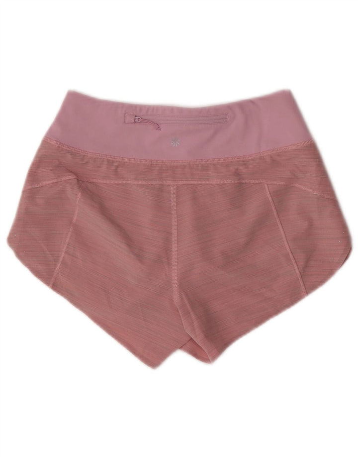 Athleta Damen Sportshorts UK 2 2XS Rosa Nylon