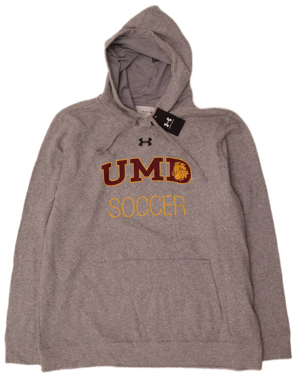 Under Armour Herren UMD Soccer Graphic Hoodie Pullover 2XL Grau Baumwolle