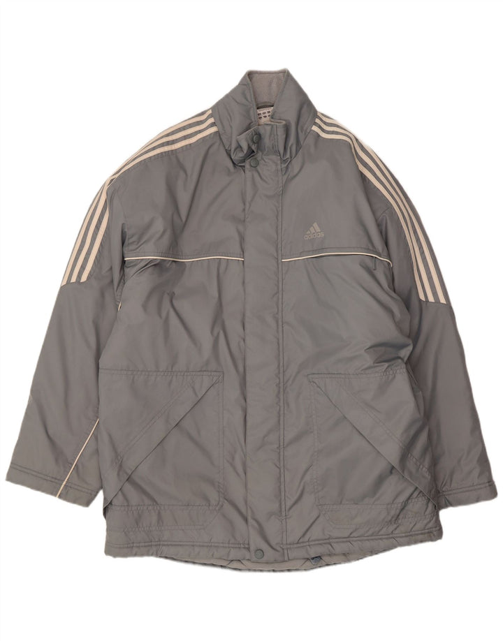 Adidas Herren Windjacke UK 42/44 Large Grau Polyamid