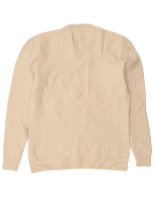 Jack Wills Damen-Pullover mit Rundhalsausschnitt, Gr. 18, XL, Wollweiß