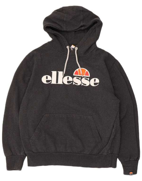 Ellesse Womens Graphic Hoodie Pullover UK 18 XL Grau Baumwolle