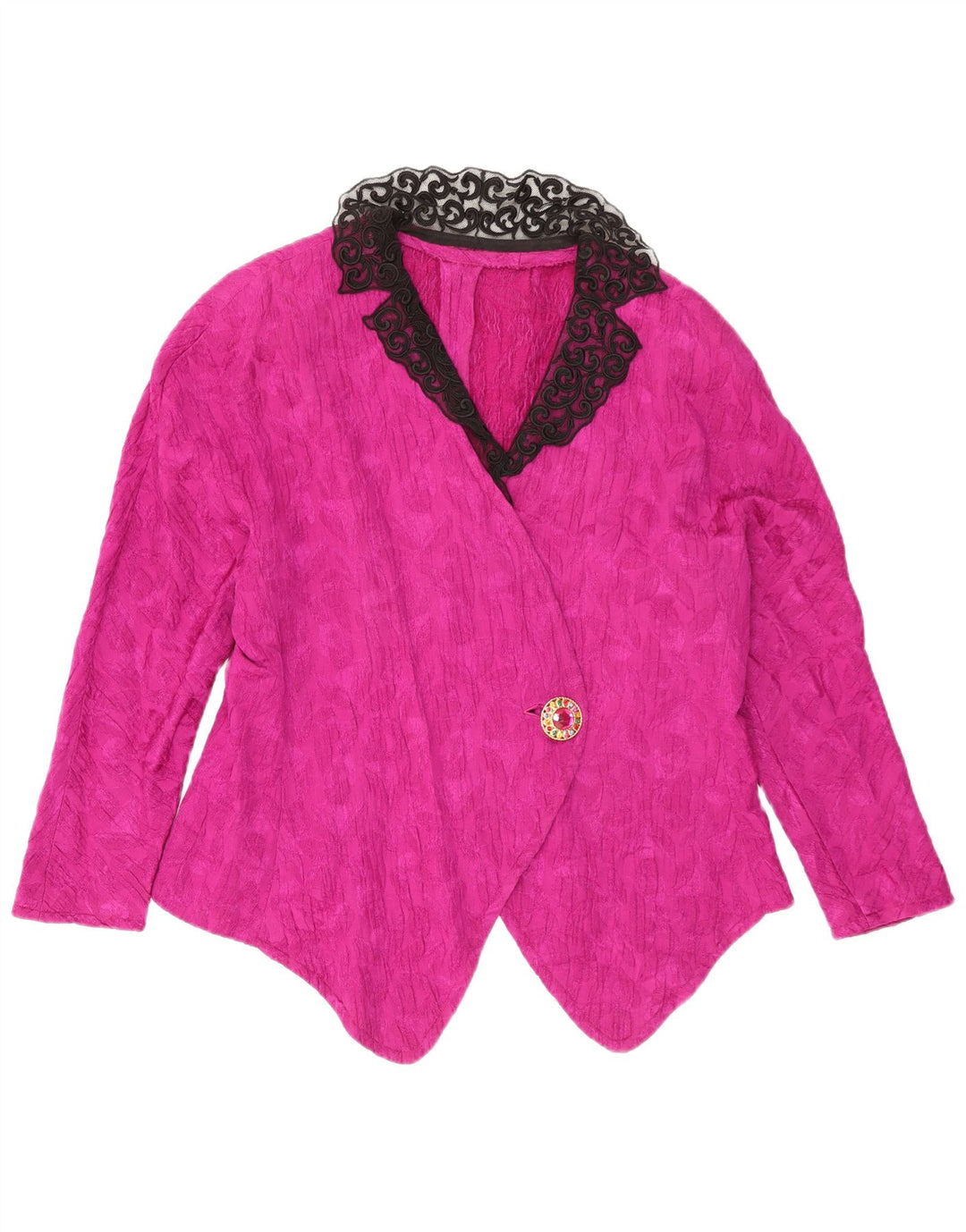 Vintage Damen 1 Knopf Blazer Jacke UK 16 Groß Rosa