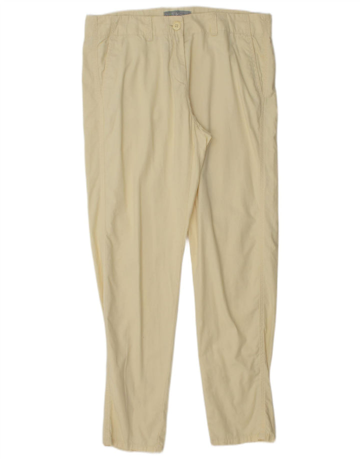 Marks & Spencer Slim Chino-Hose für Damen, UK 12, M, W32, L29, Gelb