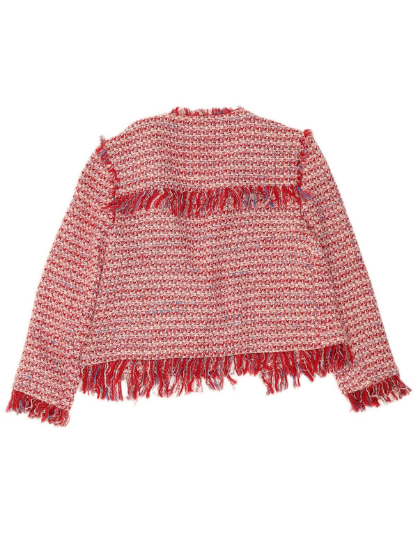 Offene Bolero-Jacke für Damen von Zara, UK 16, Größe L, rot meliert