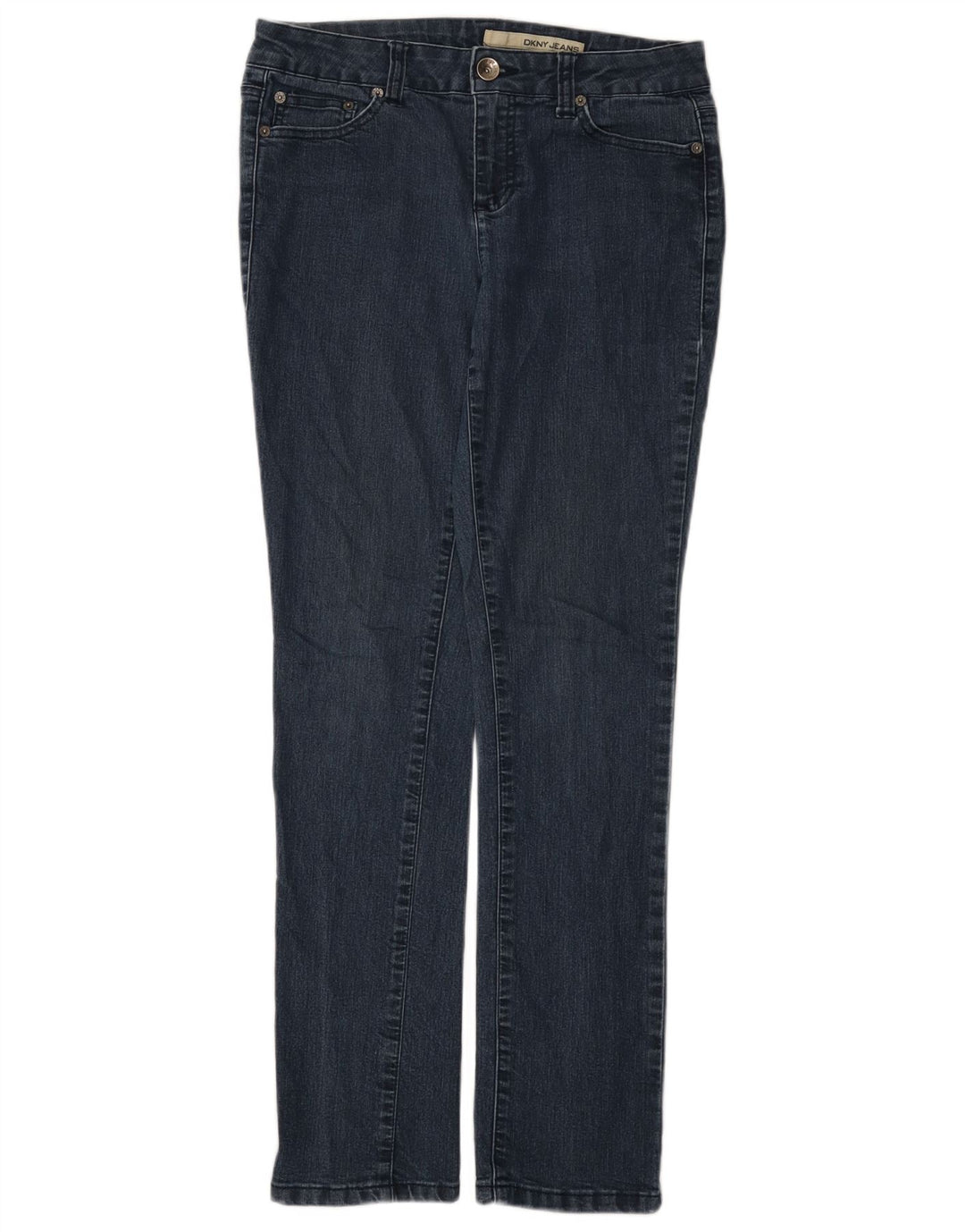 Dkny Damen Slim Jeans US 8 Medium W30 L31 Marineblaue Baumwolle