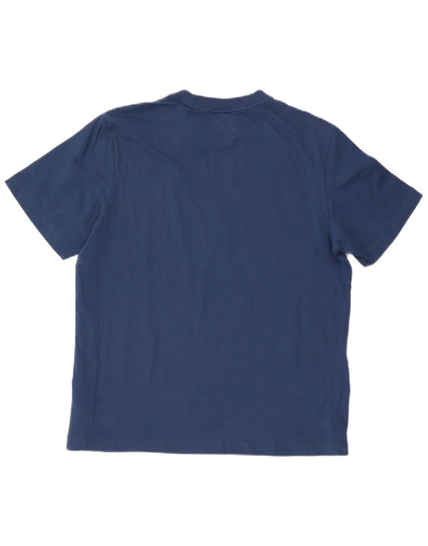 Calvin Klein Jeans Herren-T-Shirt-Oberteil aus Baumwolle in mittlerem Marineblau