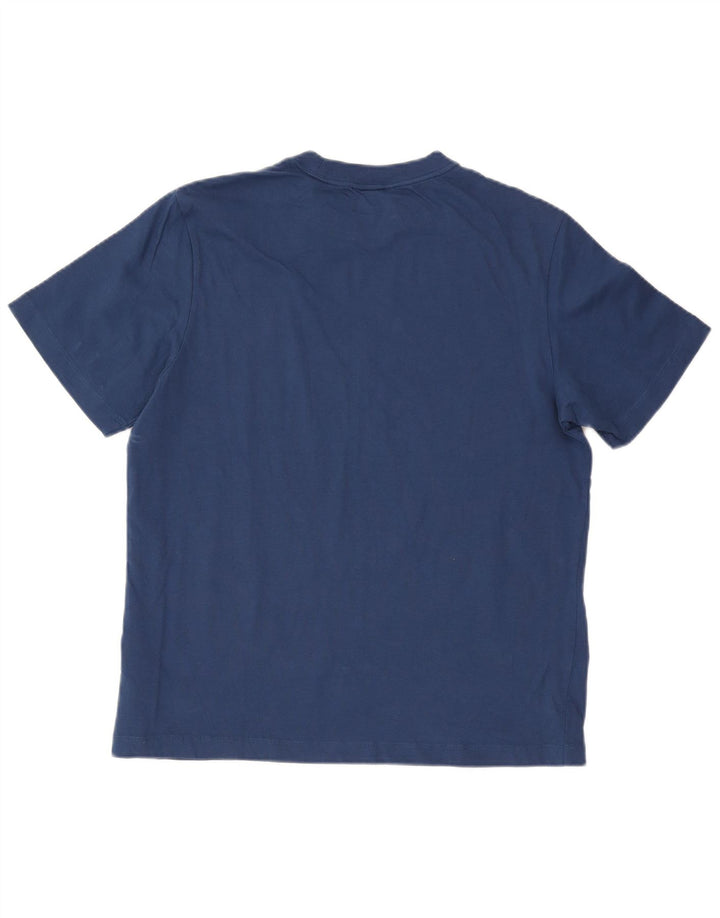 Calvin Klein Jeans Herren-T-Shirt-Oberteil aus Baumwolle in mittlerem Marineblau