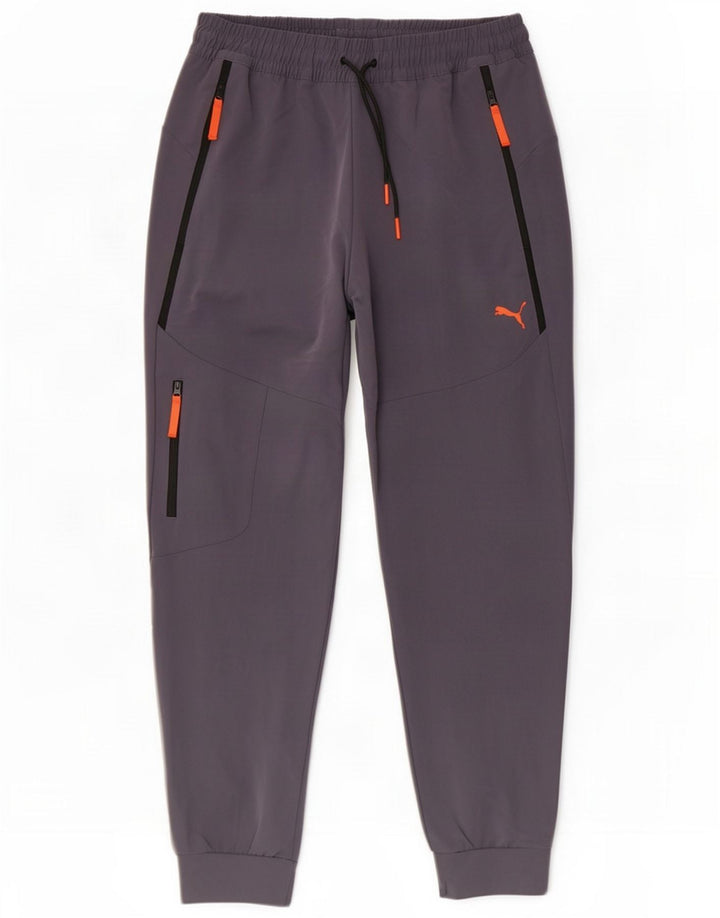 Puma Herren Cargo-Trainingshose, Jogginghose, Größe L, Grau, Polyester