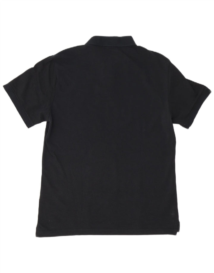 Nike Herren-Poloshirt, mittelgroß, schwarze Baumwolle