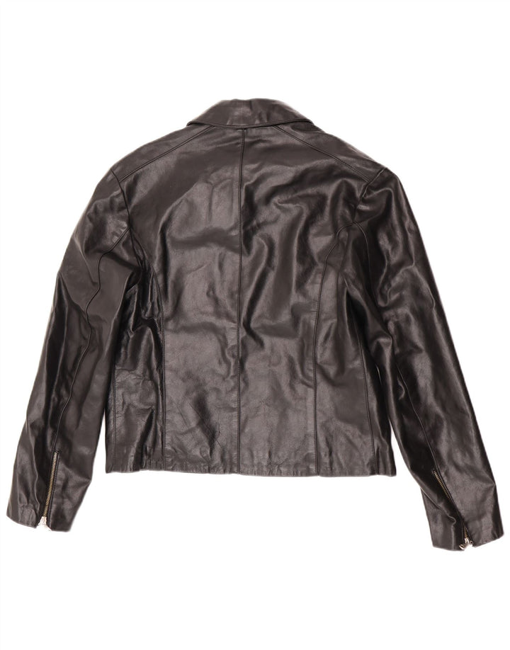 Vintage Herren Lederjacke UK 38 Mittelschwarzes Leder