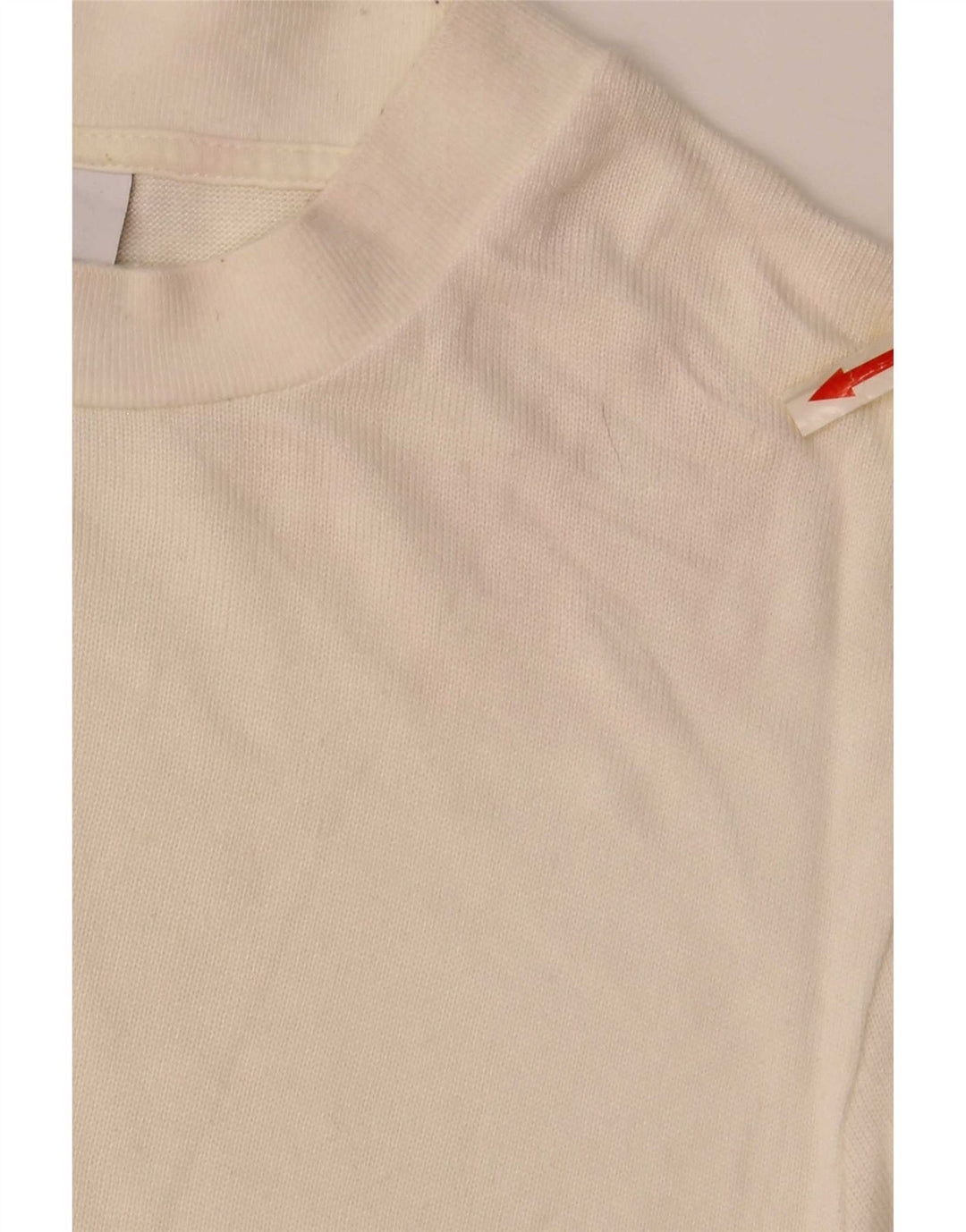Zara Herren T-Shirt Top Medium Off White