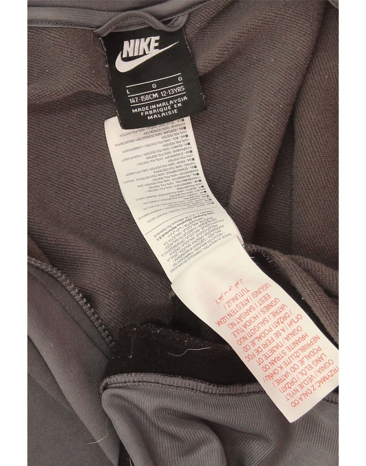NIKE Boys Graphic Tracksuit Top Jacket 12-13 Years Large  Grey Colourblock Vintage Nike and Second-Hand Nike from Messina Hembry 