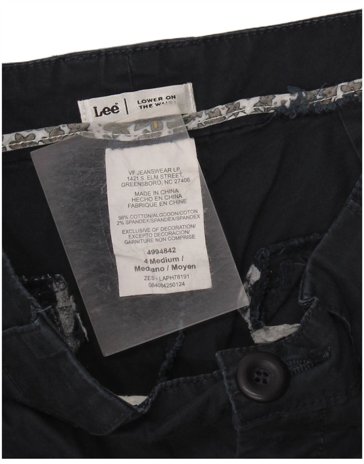 Lee Damen-Caprihose mit niedriger Taille, US 4, Größe S, W28, L20, Marineblau, Baumwolle