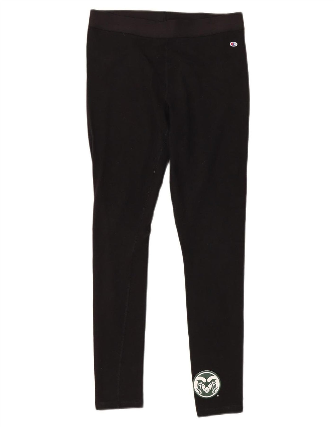 CHAMPION Womens Colorado State Rams Leggings UK 12 Mittelschwarze Baumwolle