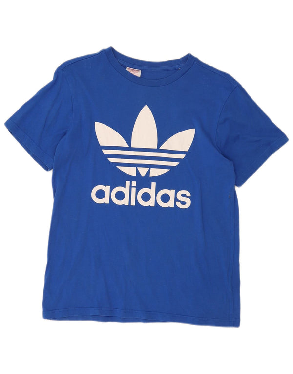 ADIDAS Mädchen Grafik T-Shirt Top 13-14 Jahre Blau