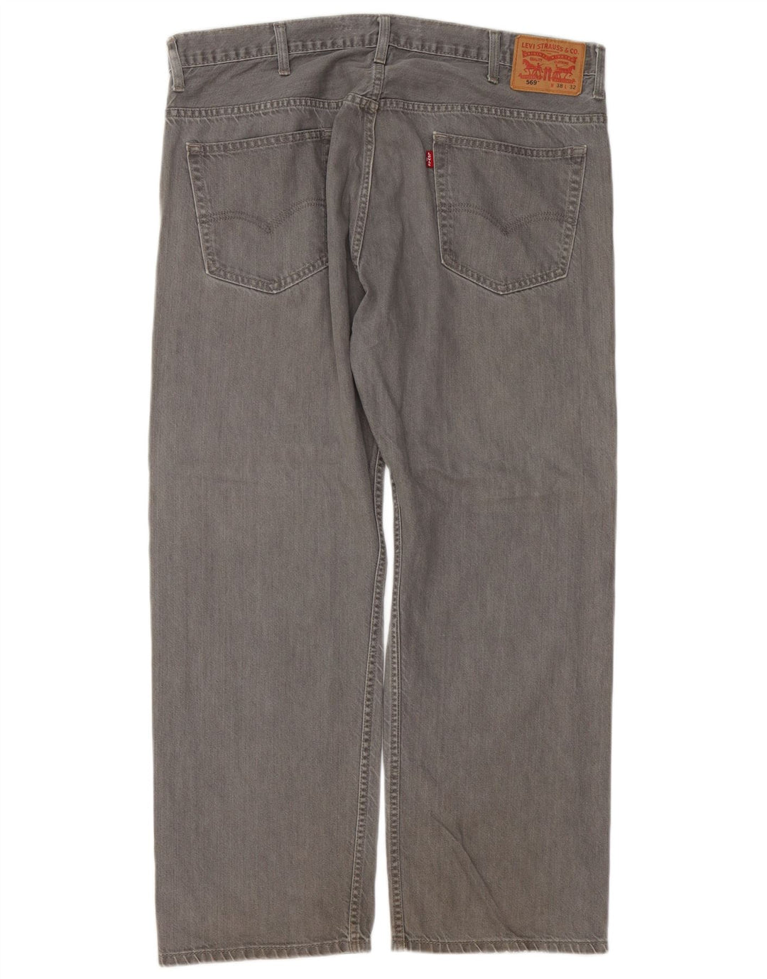 Levi's Herren 569 Loose Jeans W38 L29 Graue Baumwolle
