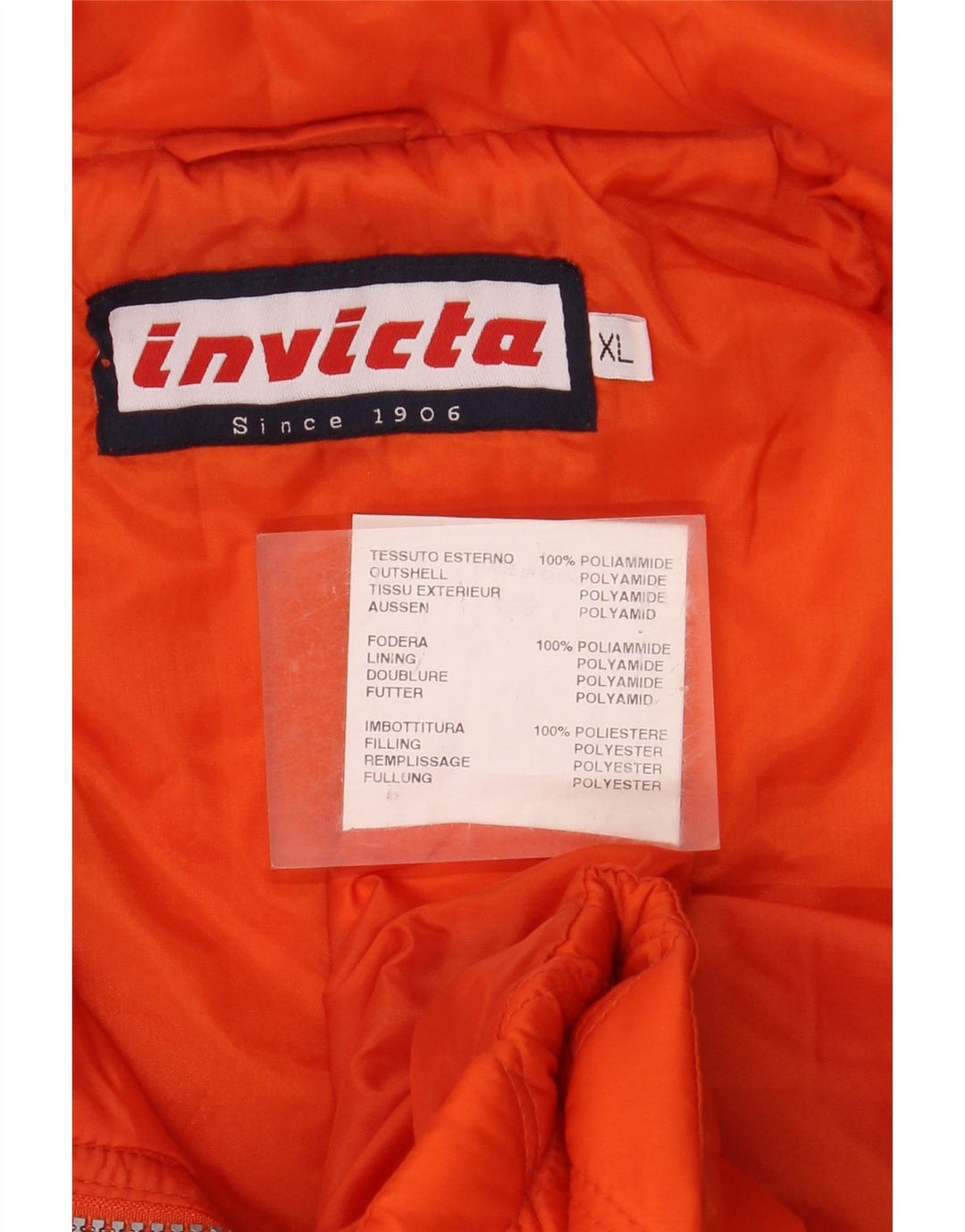 INVICTA Herren Steppweste UK 42 XL Orange Polyamid