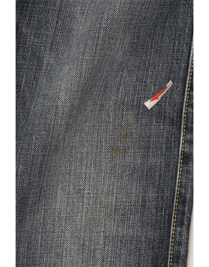 Roy Rogers Herren Distressed Straight Jeans W30 L35 Blaue Baumwolle