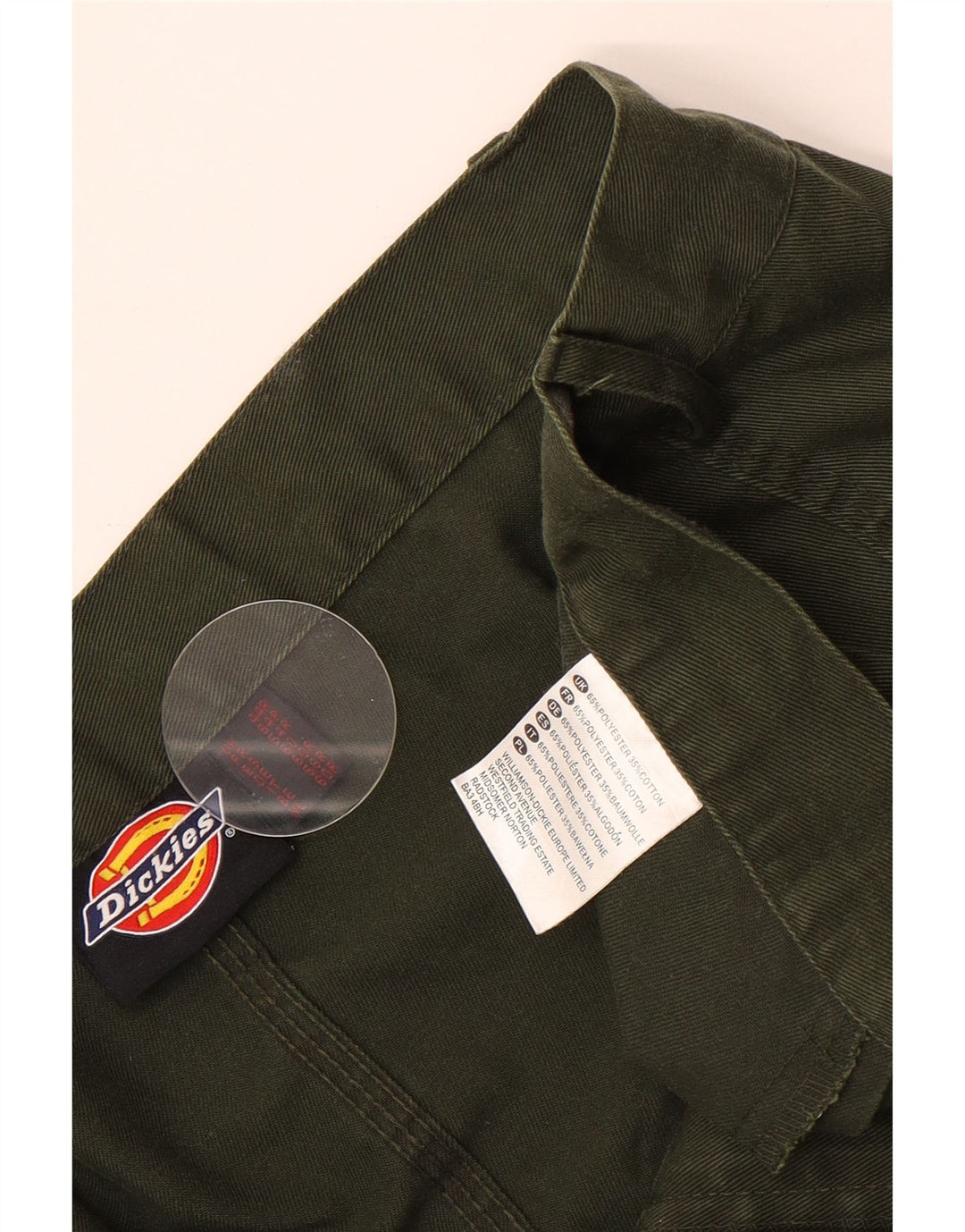 Dickies Herren-Cargohose mit Pegged, W44, L31, grünes Polyester