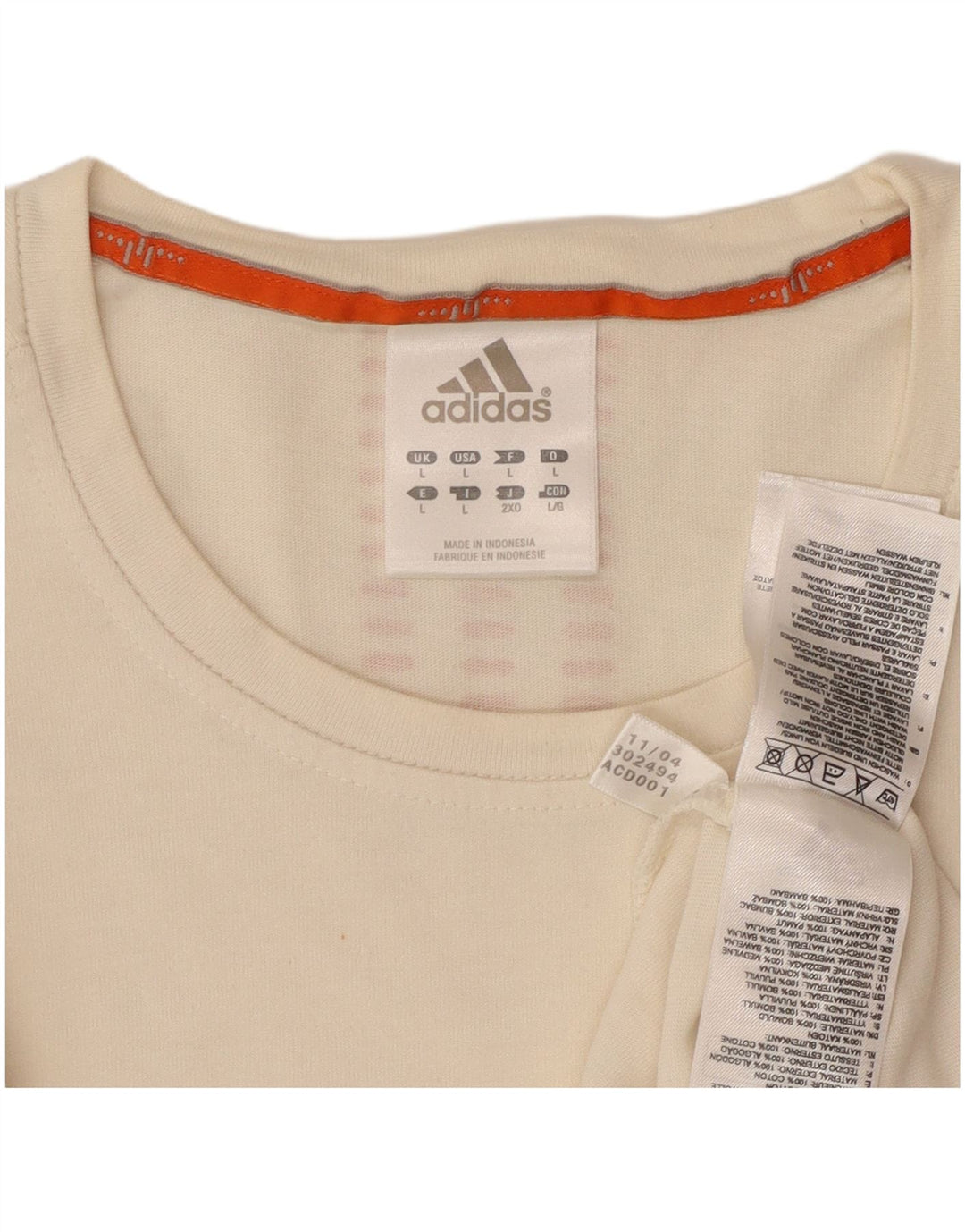 ADIDAS Herren-T-Shirt mit Grafik, groß, aus weißer Baumwolle