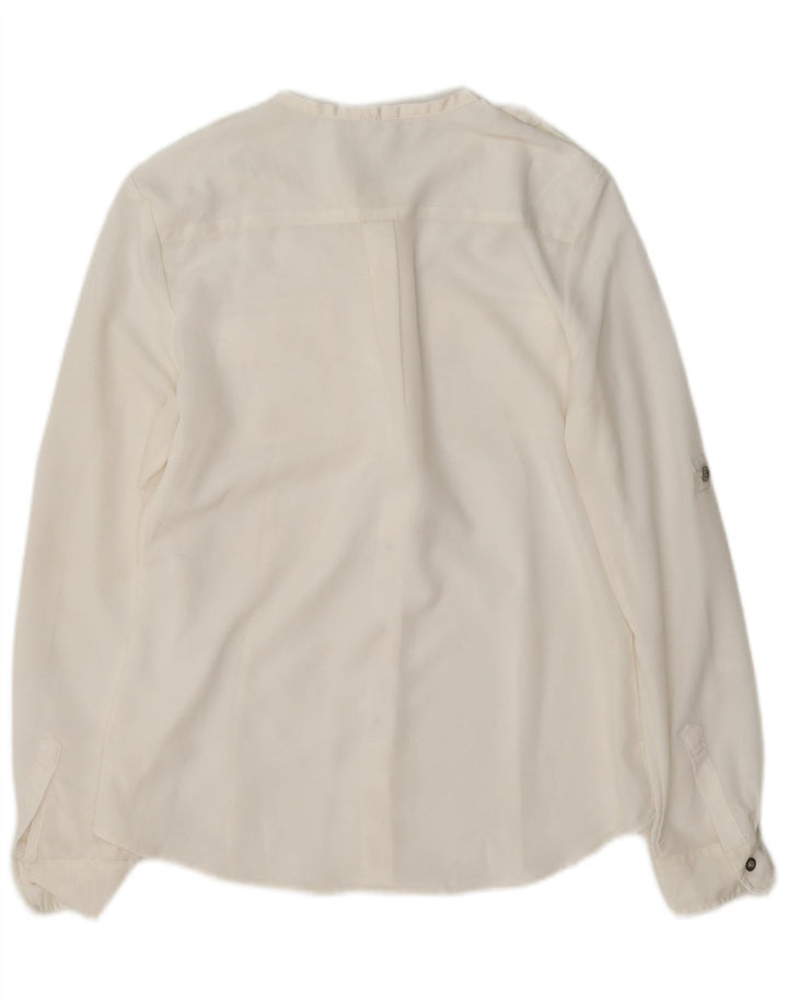 Calvin Klein Damen Militärhemd UK 10 Small Weiß