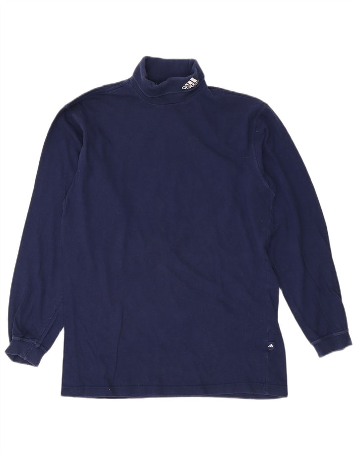 Adidas Jungen Top Langarm 14-15 Jahre Marineblau Baumwolle